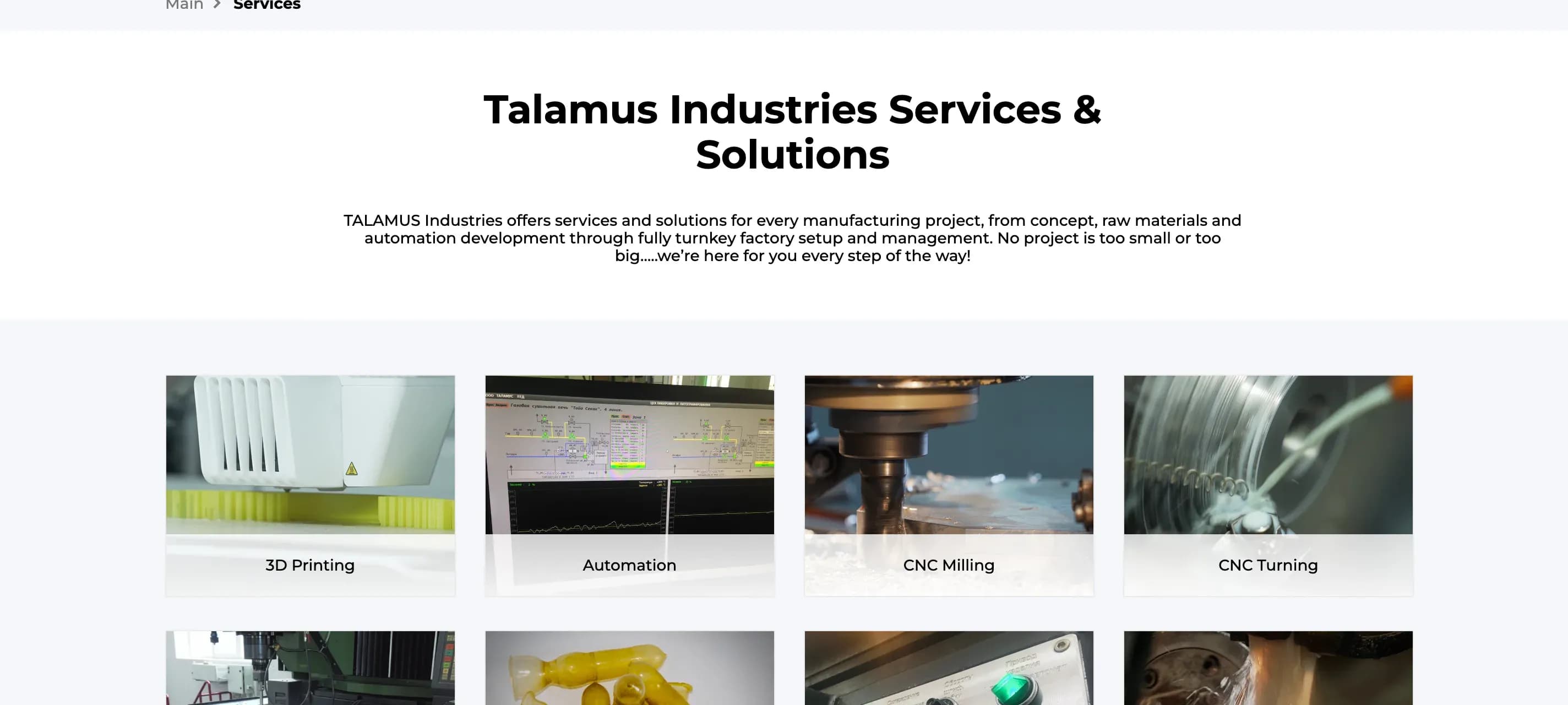 Services and solutions overview